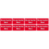 Ne pas toucher - 8fois 6x3 cm - Sticker/autocollant