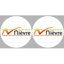 la Nièvre (2fois 5cm) - Sticker/autocollant