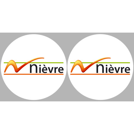 la Nièvre (2fois 5cm) - Sticker/autocollant