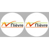 la Nièvre (2fois 5cm) - Sticker/autocollant