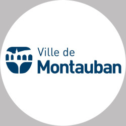 Montauban - 5x5cm - Sticker/autocollant