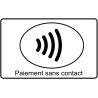 Paiement sans contact - 10x6cm - Sticker/autocollant