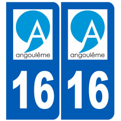immatriculation Angoulême 16 - Sticker/autocollant