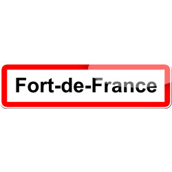 Fort-de-France (15x4cm) - Sticker/autocollant