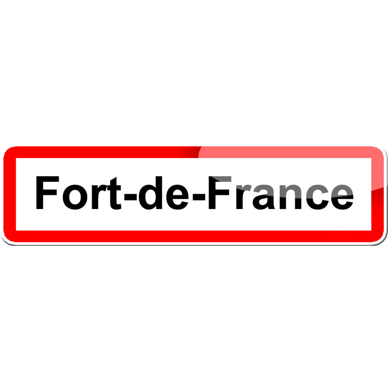Fort-de-France (15x4cm) - Sticker/autocollant