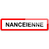 Nancéienne (15x4cm) - Sticker/autocollant