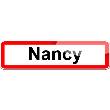 Nancy (15x4cm) - Sticker/autocollant