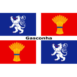 drapeau Gascogne - 10x6.5cm - Sticker/autocollant