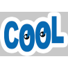 yeux cool - 15x9.5cm - Sticker/autocollant