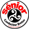 Conducteur Sénior Breton Hermine (15x15cm) - Sticker/autocollant