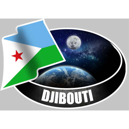 DJIBOUTI (10x14cm) - Sticker/autocollant