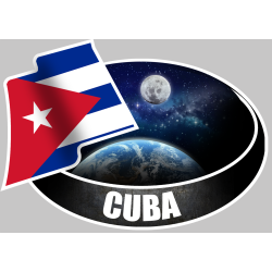 CUBA (10x14cm) - Sticker/autocollant