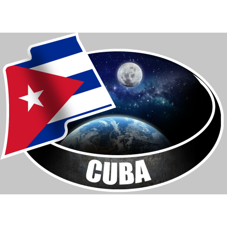 CUBA (10x14cm) - Sticker/autocollant