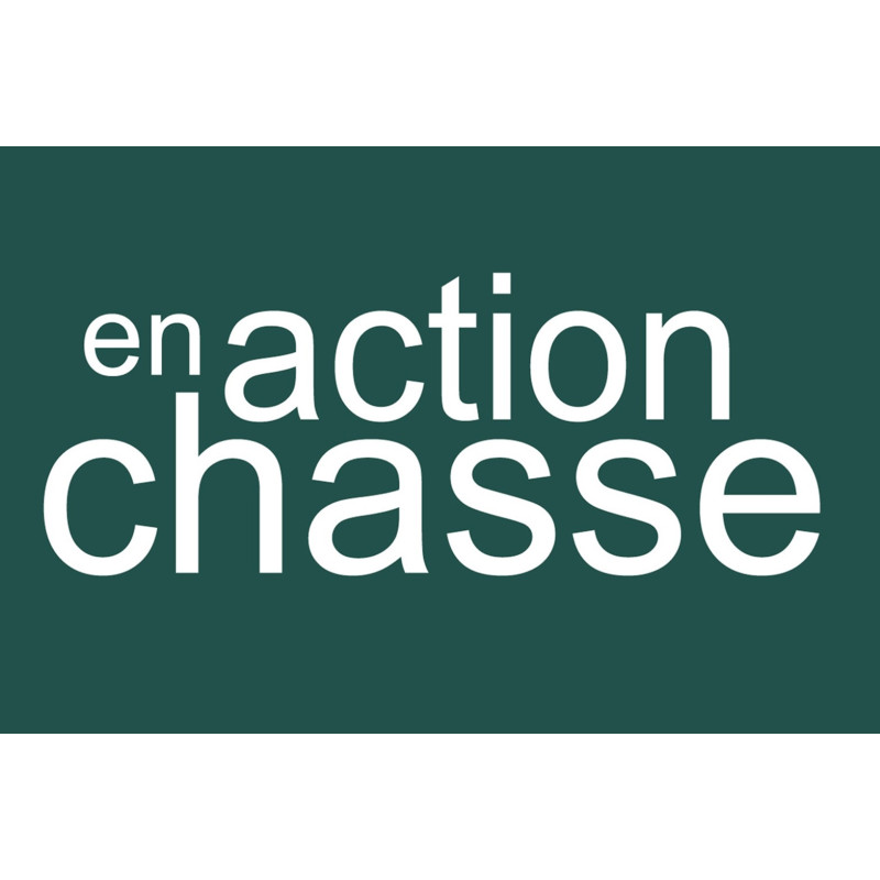 en action de chasse vert - 10x6.5cm - Sticker/autocollant
