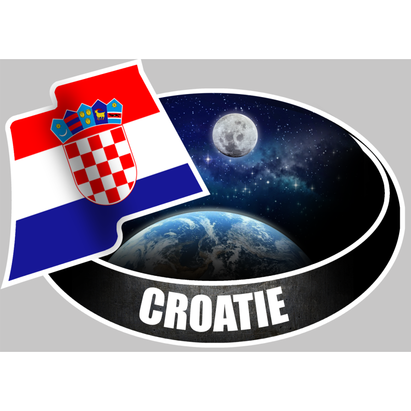 CROATIE (10x14cm) - Sticker/autocollant