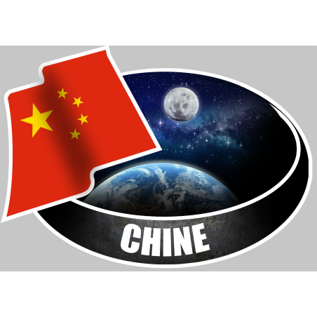CHINE (10x14cm) - Sticker/autocollant
