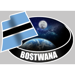 BOSTWANA (10x14cm) - Sticker/autocollant