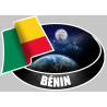 BÉNIN (10x14cm) - Sticker/autocollant
