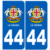 immatriculation 44 Le Croisic - Sticker/autocollant