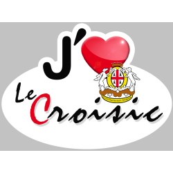 j'aime Le Croisic (15x11cm) - Sticker/autocollant