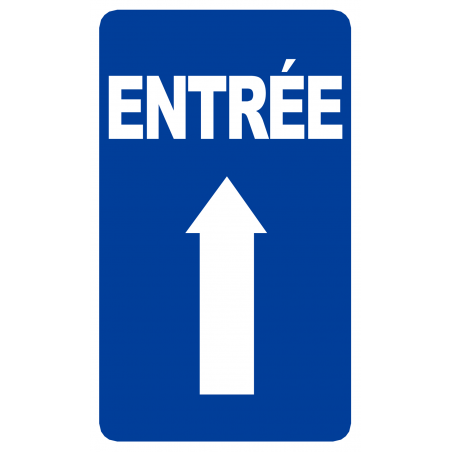 Entrée flèche vers le haut (25x15cm) - Sticker/autocollant