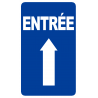 Entrée flèche vers le haut (25x15cm) - Sticker/autocollant