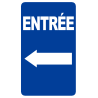 Entrée flèche vers la gauche (25x15cm) - Sticker/autocollant
