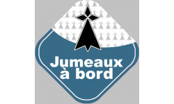jumeaux bretons hermine (10x10cm) - Autocollant(sticker)