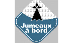 jumeaux bretons hermine - 10cm - Autocollant(sticker)