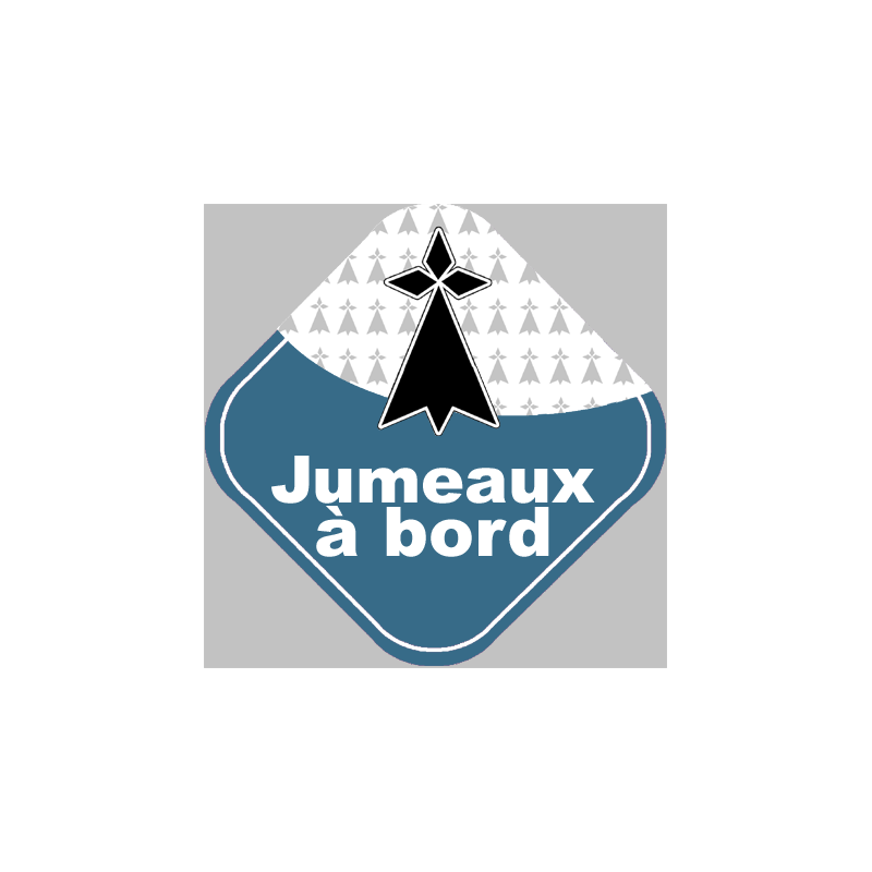 jumeaux bretons hermine - 10cm - Sticker/autocollant
