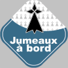 jumeaux bretons hermine - 10cm - Sticker/autocollant