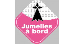 jumelles bretonnes hermine - 10cm - Autocollant(sticker)