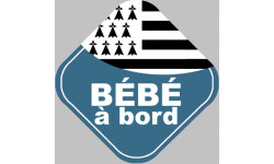 Bébé à bord breton - 10cm - Autocollant(sticker)