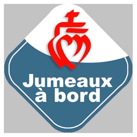 Jumeaux à bord vendéen - 15cm - Sticker/autocollant