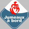 Autocollant (sticker): jumeaux à bord vendeen