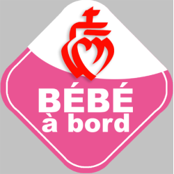 bébé à bord vendéenne - 10cm - Sticker/autocollant