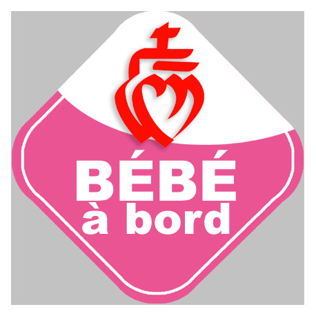 bébé à bord vendéenne - 10cm - Autocollant(sticker)