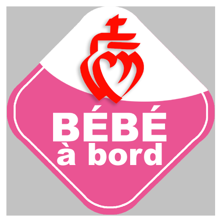 bébé à bord vendéenne - 10cm - Autocollant(sticker)