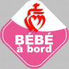 bébé à bord vendéenne - 10cm - Autocollant(sticker)