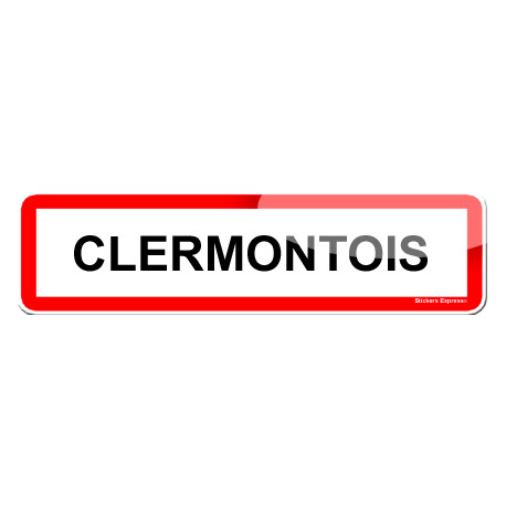 Autocollant (sticker): Clermontois et Clermontoise
