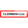 Autocollant (sticker): Clermontois et Clermontoise