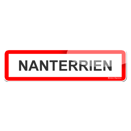 Autocollant (sticker): Nanterrien et Nanterrienne