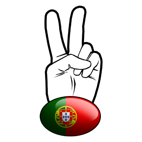 Autocollant (sticker): salut de motard portugais