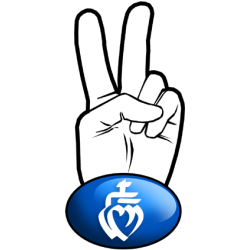 salut de motard vendéen (15x7,2cm) - Sticker/autocollant