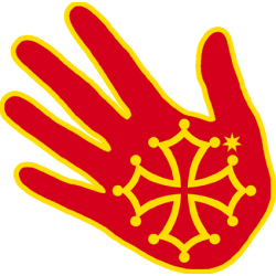 Main Occitane - 17x17cm - Sticker/autocollant