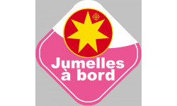 bébé à bord jumelles Occitanes - 10cm - Autocollant(sticker)