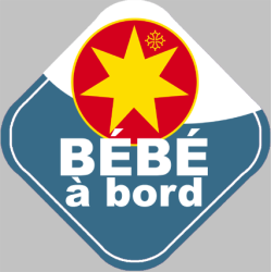 bébé à bord gars Occitan - 10cm - Sticker/autocollant
