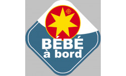 bébé à bord gars Occitan - 10cm - Autocollant(sticker)