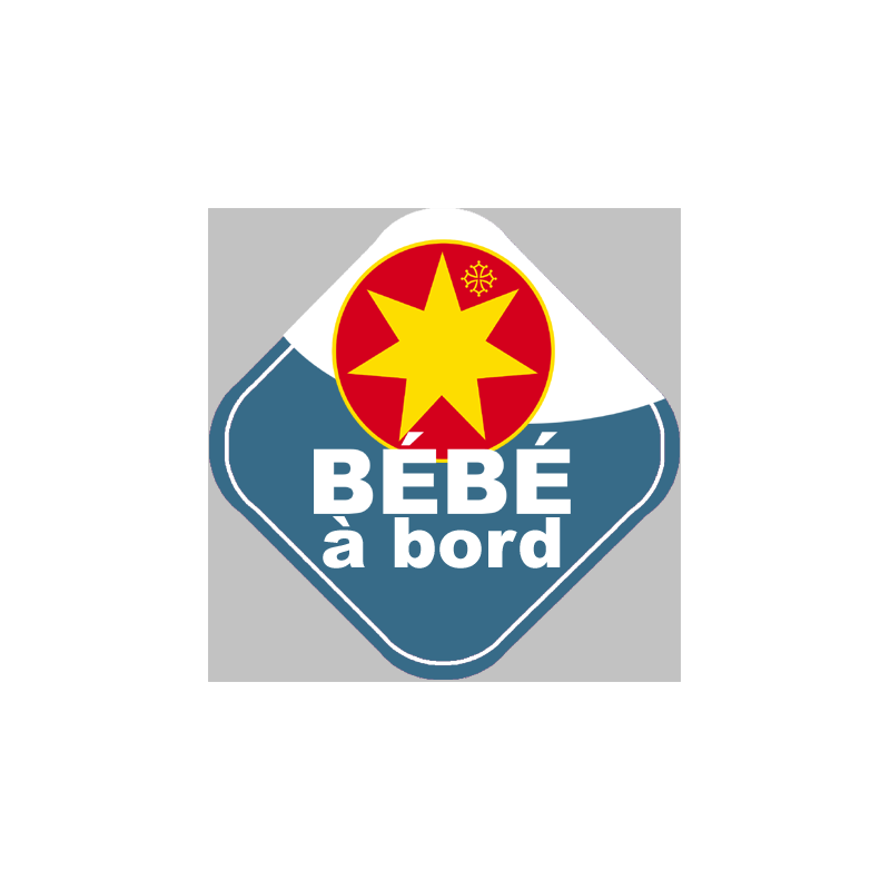 bébé à bord gars Occitan - 10cm - Sticker/autocollant