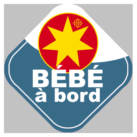 bébé à bord gars Occitan - 10cm - Autocollant(sticker)